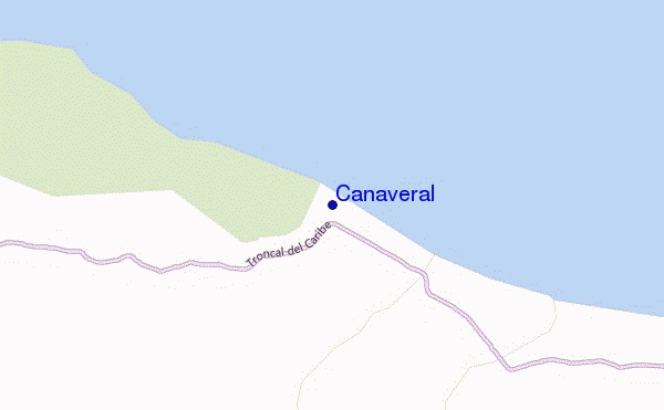 locatiekaart van Cañaveral