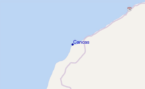 locatiekaart van Cancas