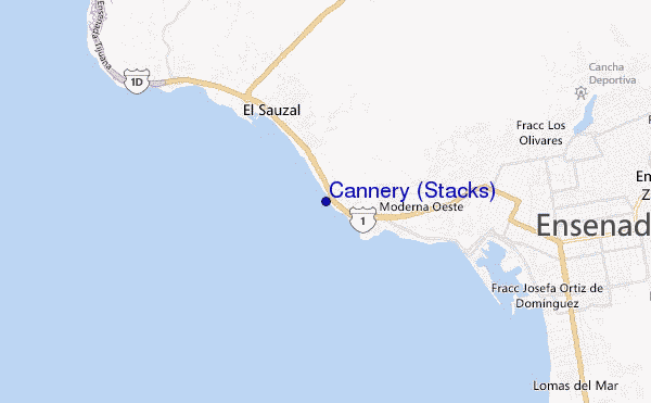 locatiekaart van Cannery (Stacks)