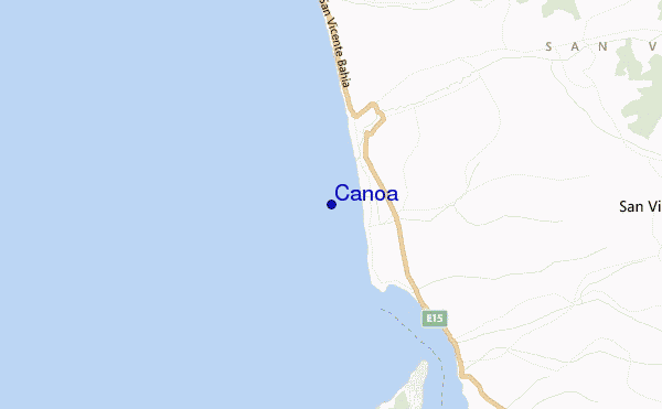 locatiekaart van Canoa