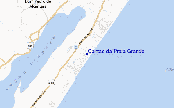 locatiekaart van Cantao da Praia Grande