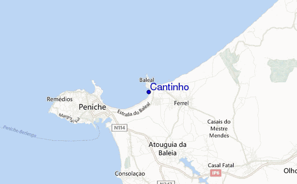 locatiekaart van Cantinho