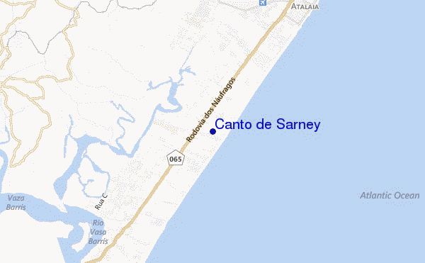 locatiekaart van Canto de Sarney