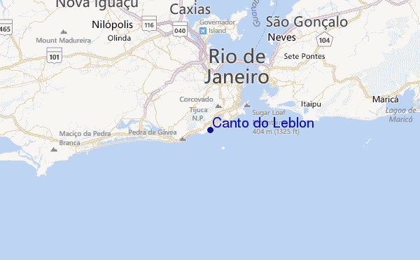 Canto do Leblon Location Map