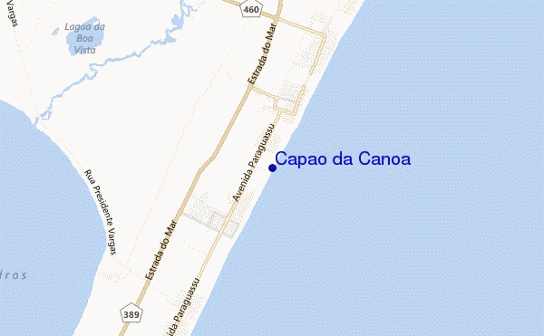 locatiekaart van Capao da Canoa