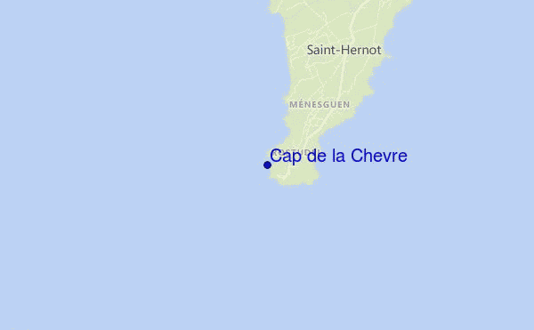 locatiekaart van Cap de la Chevre