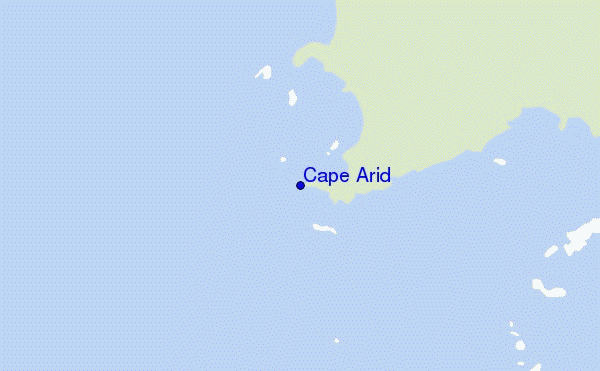 locatiekaart van Cape Arid