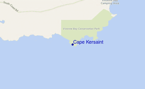 locatiekaart van Cape Kersaint