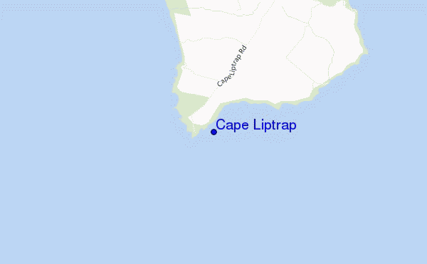 locatiekaart van Cape Liptrap
