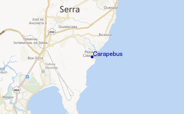 locatiekaart van Carapebus