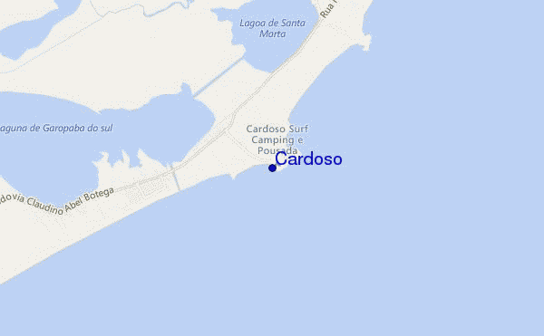 locatiekaart van Cardoso