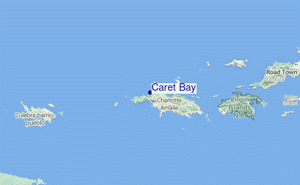 Caret Bay Location Map