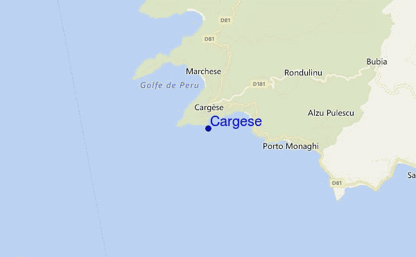 locatiekaart van Cargese