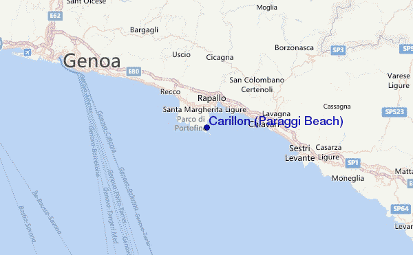 Carillon (Paraggi Beach) Location Map