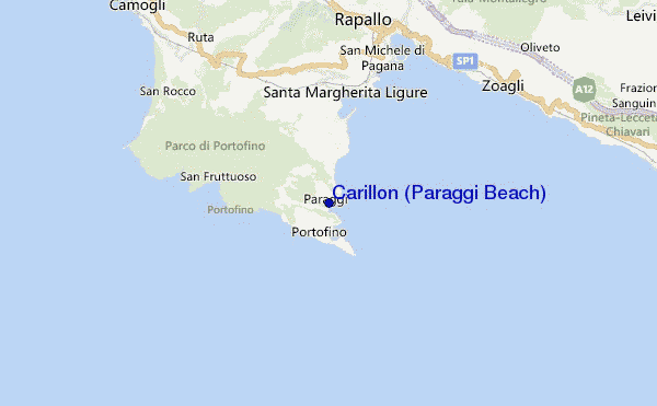 locatiekaart van Carillon (Paraggi Beach)