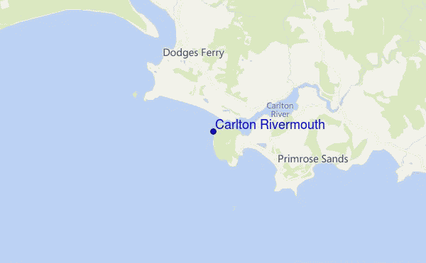 locatiekaart van Carlton Rivermouth