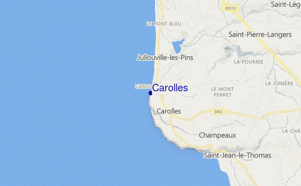 locatiekaart van Carolles