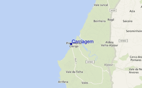 locatiekaart van Carriagem