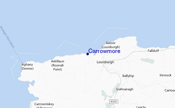 locatiekaart van Carrowmore