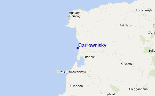 locatiekaart van Carrownisky
