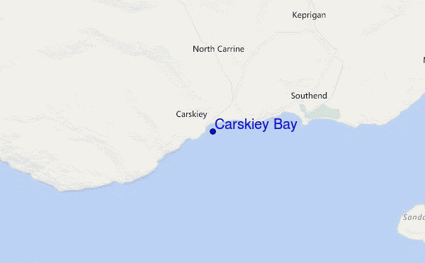 locatiekaart van Carskiey Bay