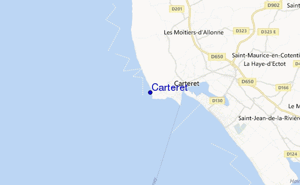 locatiekaart van Carteret