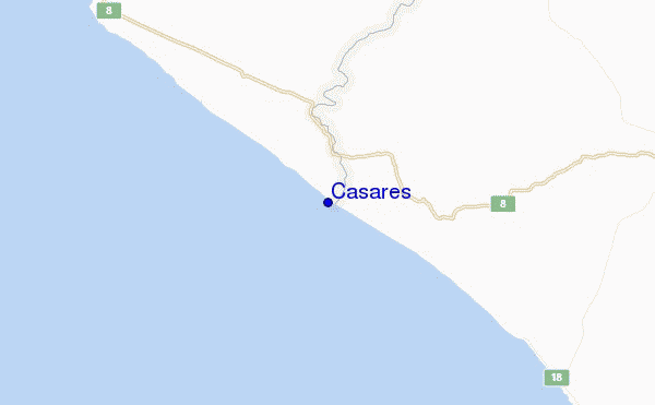 locatiekaart van Casares