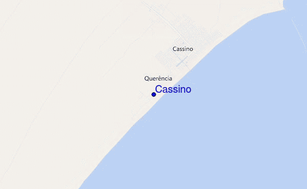 locatiekaart van Cassino