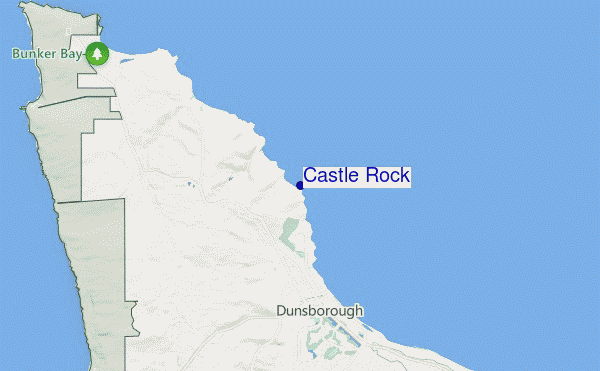locatiekaart van Castle Rock