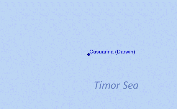 locatiekaart van Casuarina (Darwin)