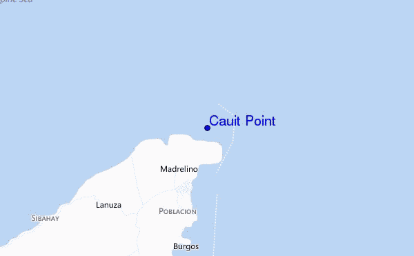 locatiekaart van Cauit Point