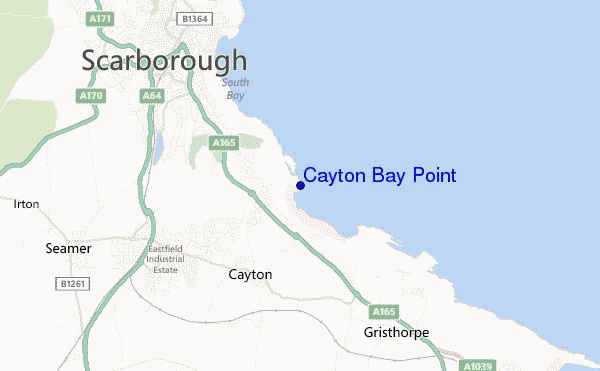 locatiekaart van Cayton Bay Point