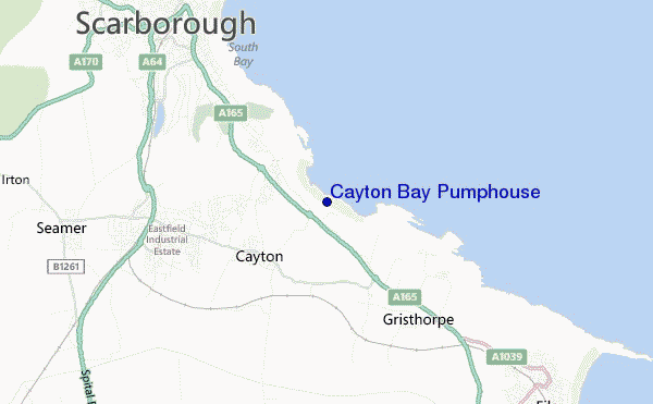 locatiekaart van Cayton Bay Pumphouse