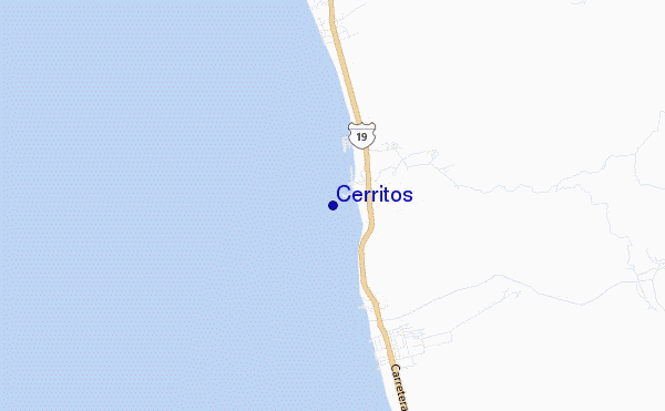 locatiekaart van Cerritos