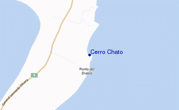 locatiekaart van Cerro Chato