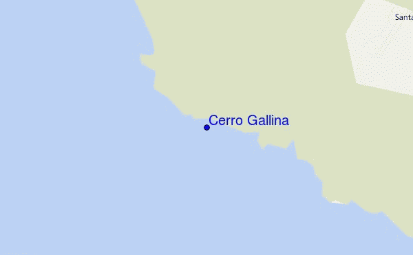 locatiekaart van Cerro Gallina