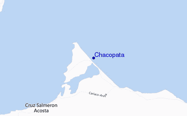 locatiekaart van Chacopata