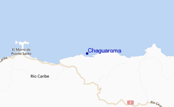 locatiekaart van Chaguarama