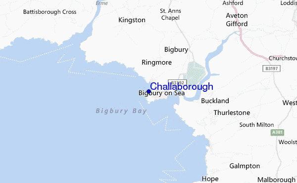 locatiekaart van Challaborough