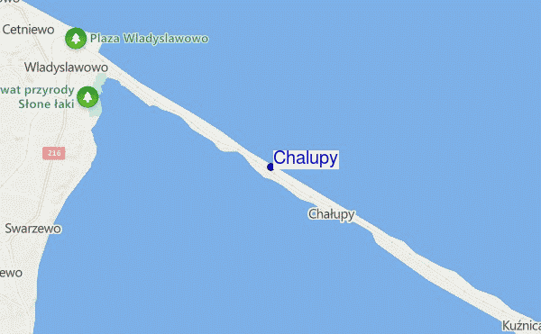 locatiekaart van Chalupy