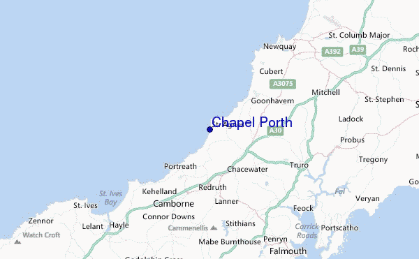 Chapel Porth Location Map