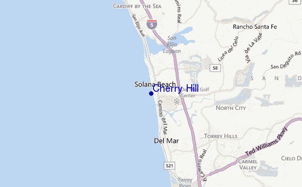 locatiekaart van Cherry Hill