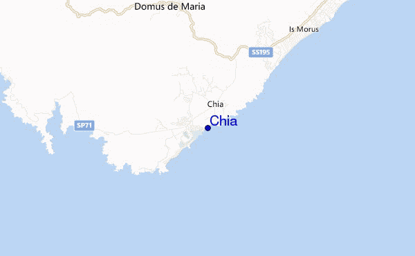 locatiekaart van Chia