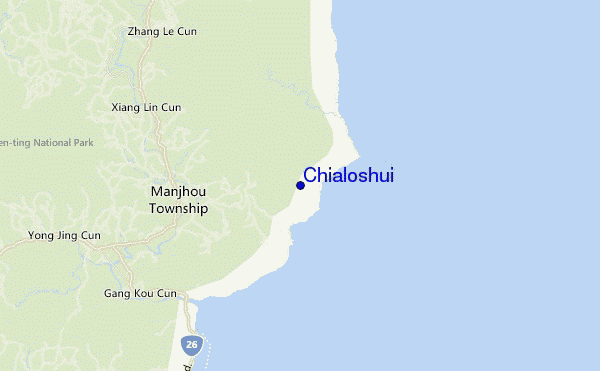 locatiekaart van Chialoshui