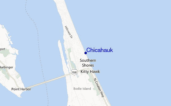 locatiekaart van Chicahauk