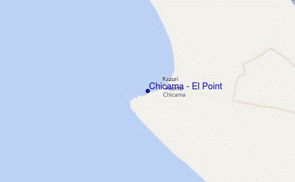 locatiekaart van Chicama - El Point
