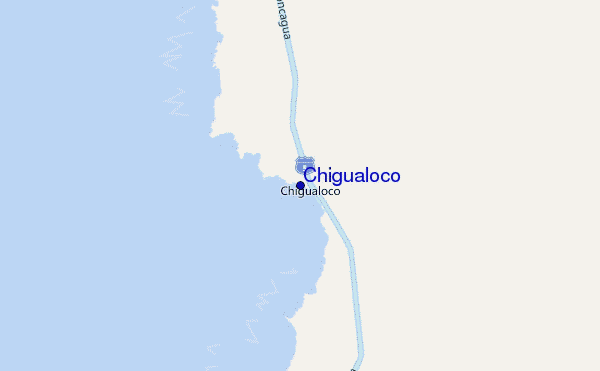 locatiekaart van Chigualoco