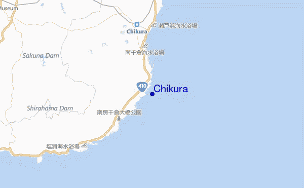 locatiekaart van Chikura