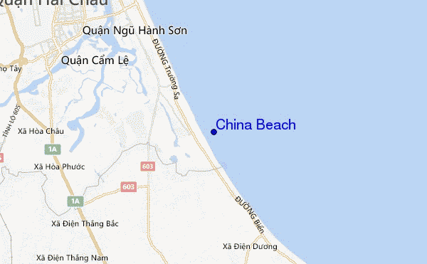 locatiekaart van China Beach