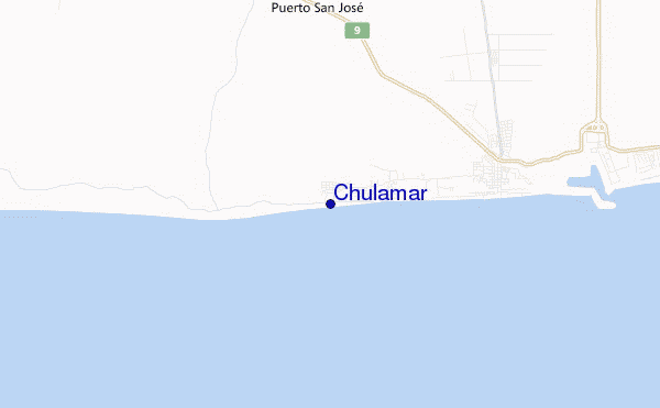 locatiekaart van Chulamar